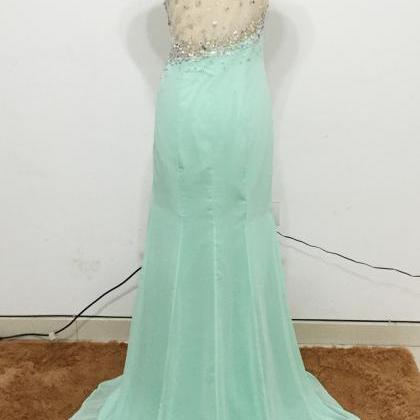 Real Photo Prom Dress, Mint Green Prom Dress, One..