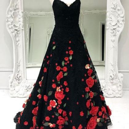 Black Prom Dresses, Sweetheart Prom Dresses,..