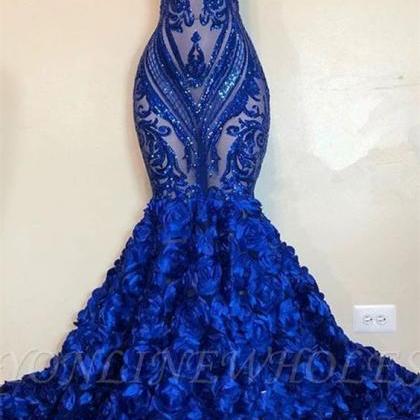 Mermaid Prom Dresses, 2020 Prom Dresses, Royal..