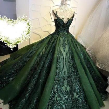 Ball Gown Prom Dresses, Lace Prom Dresses, Sequins..