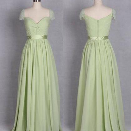 Chiffon Briesmaid Dress, Mint Bridesmaid Dresses,..