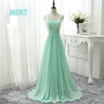Mint Green Prom Dresses, Green Bridesmaid Dresses,..