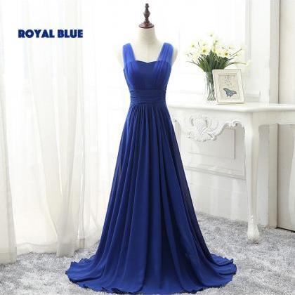 Royal Blue Prom Dresses, Long Bridesmaid Dresses,..