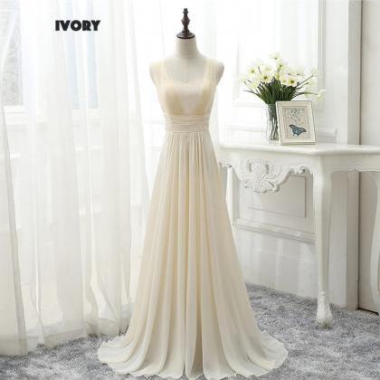 ivory bridesmaid dresses, chiffon b..