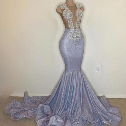 Sequins Prom Dresses, Mermaid Prom Dresses,..