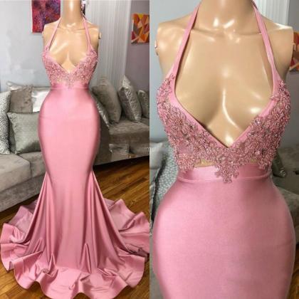 Mermaid Prom Dresses, Lace Prom Dresses, 2020 Prom..
