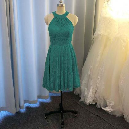 Green Bridesmaid Dresses, Lace Bridesmaid Dresses,..