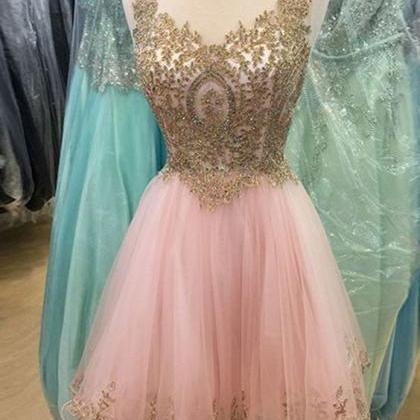 Crystal Prom Dresses, Lace Prom Dresses, A Line..