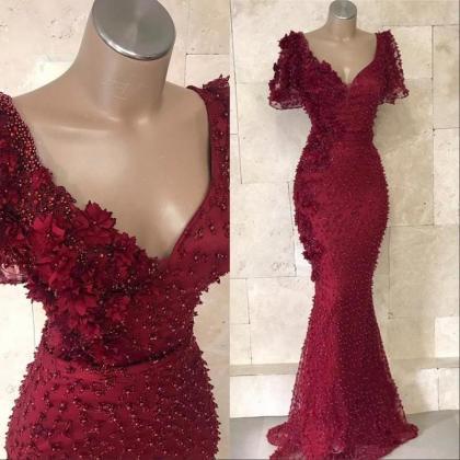 Red Prom Dresses, 2021 Prom Dresses, Mermaid Prom..