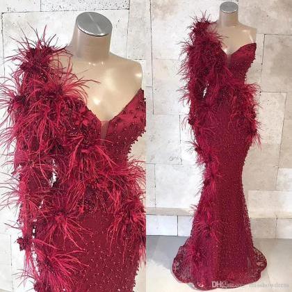 Red Prom Dresses, 2021 Prom Dresses, Beaded Prom..