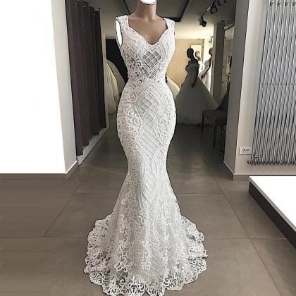 White Prom Dresses, 2021 Prom Dresses, Mermaid..