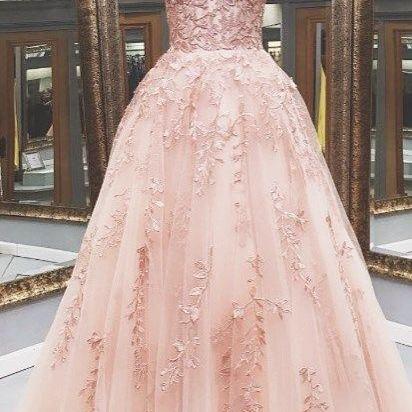 Lace Prom Dresses, Custom Make Prom Dresses, Tulle..
