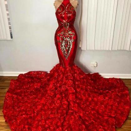 Red Prom Dresses, 2022 Prom Dresses, Sexy Evening..