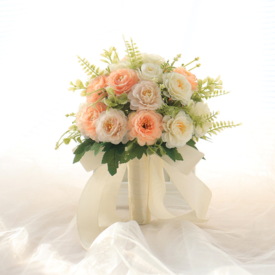 White Silk Artificial Roses Flowers Wedding Home..
