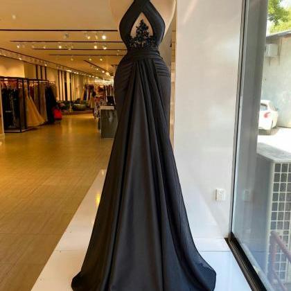 Black Prom Dresses, 2022 Prom Dress, Arabic Prom..