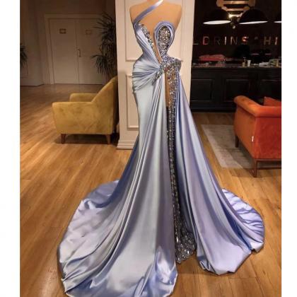 Crystal Prom Dresses, 2022 Prom Dresses, Beaded..