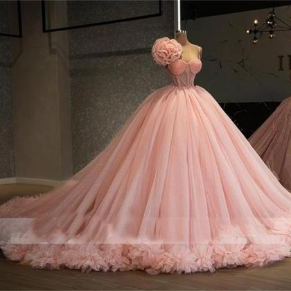 Pink Prom Dresses, Quinceanera Dress, Princess..