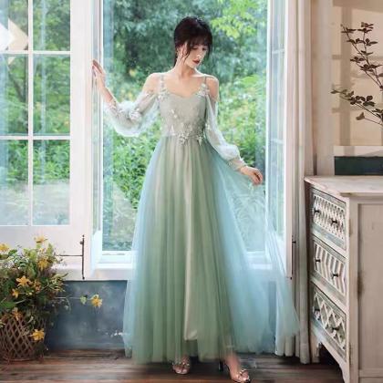 Green Bridesmaid Dress, Lace Bridesmaid Dresses,..