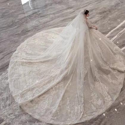 luxury wedding dresses, lace weddin..