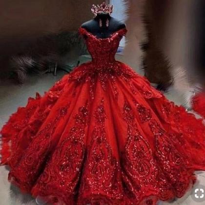 Ball Gown Prom Dresses, Lace Prom Dresses, Lace..