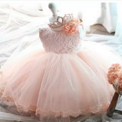 Pink Little Flower Girls Dress, Baby Dress 2022,..