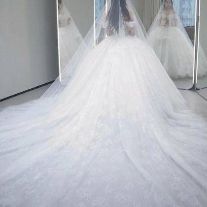 3d Flowers Wedding Dresses 2022 Off The Shoulder..