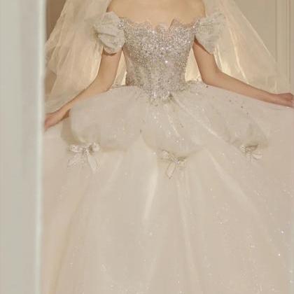 Ball Gown Wedding Dresses 2022 Sweetheart Neckline..