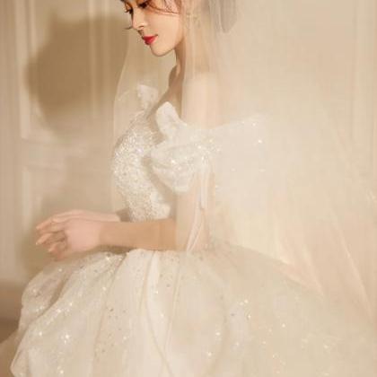 Ball Gown Wedding Dresses 2022 Sweetheart Neckline..