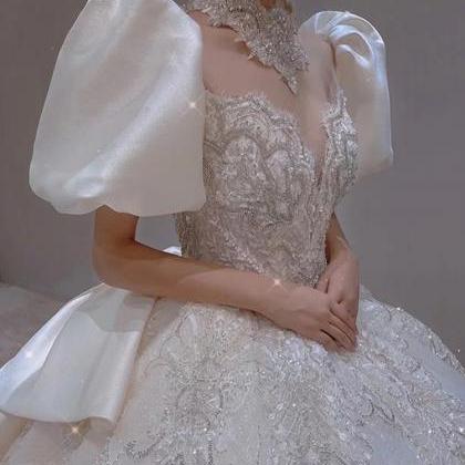 Vintage Wedding Dresses 2022 Sweetheart Neckline..