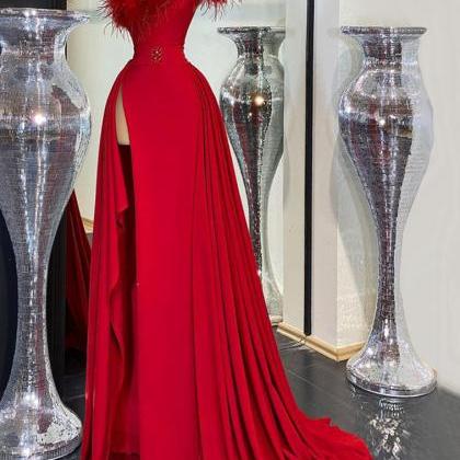 Red Prom Dresses, Lace Prom Dresses, Custom Make..