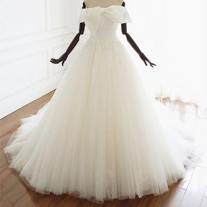 Elegant Wedding Dress Off Shoulder Sweetheart..