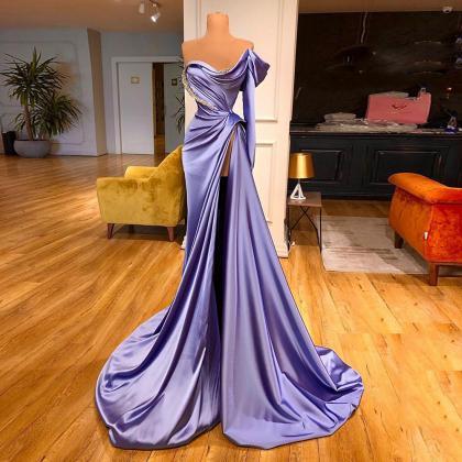 Lavender Evening Party Gowns Sweetheart Long..