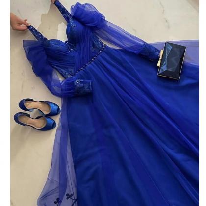 Royal Blue Prom Dresses, A Line Prom Dresses,..