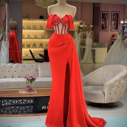 Red Prom Dresses, Crystal Prom Dresses, Pearls..
