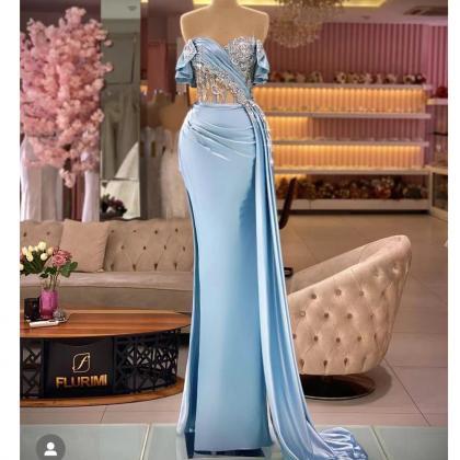 Prom Dresses 2022, Light Sky Blue Prom Dresses,..