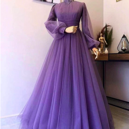 Fashion Prom Dresses, Vestidos De Fiesta, Purple..