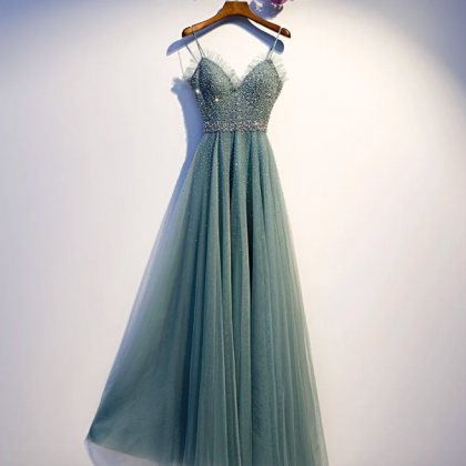 Sage Green Prom Dresses 2023 Beaded Vestidos De..