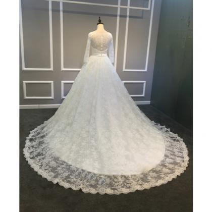 Lace Wedding Dress, Ivory Wedding Dress, Princess..