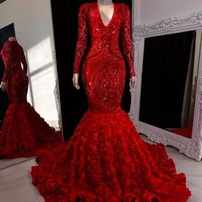 sparkling prom dresses, lace prom dresses, long sleeve prom dresses, mermaid evening dresses, long sleeve formal dresses, custom make party dresses, cheap evening gowns