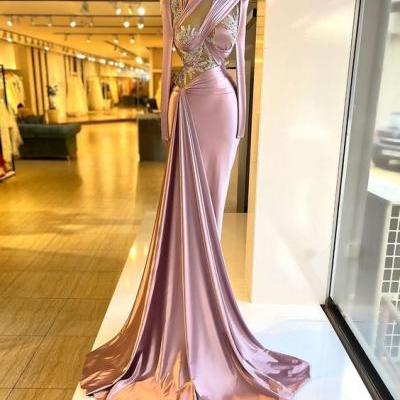 pink prom dresses, 2022 prom dresses, lace prom dresses, arabic evening dresses, pink evening gowns, custom make formal dresses, new arrival evening dresses, 2022 prom dresses, cheap evening gowns