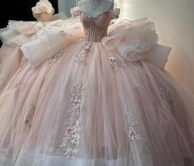 Cute Ball Gown Sweetheart Pink Short Summer 18th Birthday Dress Lolita Dress Birthday Outfits W1258