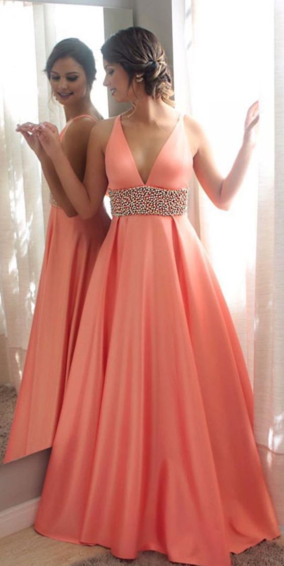 coral special occasion dresses