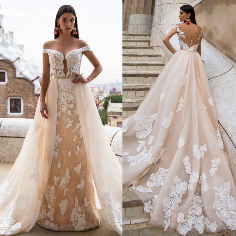 detachable wedding dress