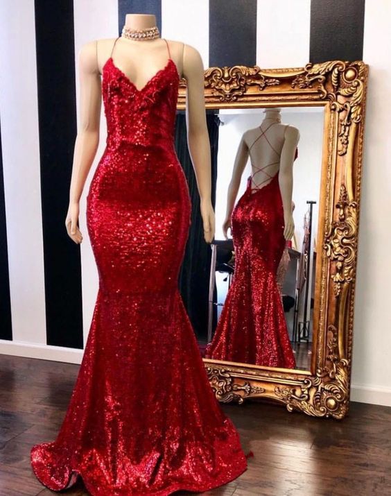 Sexy Prom Dress, Red Prom Dresses, Mermaid Evening Dresses, 2020 Evening Dress, Lace Evening Dresses, Arabic Prom Dresses, Backless Prom Dress,