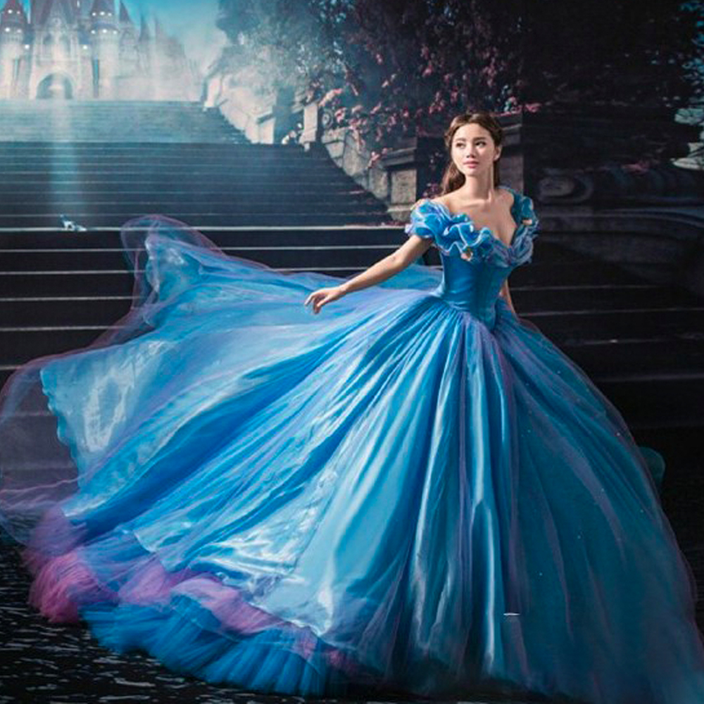 2021 Blue Ball Gown Prom Dress New Movie Princess Algeria | Ubuy