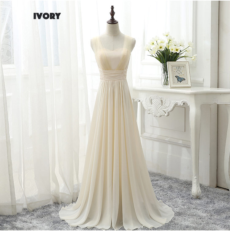 Ivory Bridesmaid Dresses, Chiffon Bridesmaid Dresses, A Line Bridesmaid Dresses, Long Bridesmaid Dresses, 2020 Party Dresses, Bridesmaid Dress,