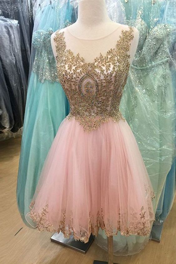 Crystal Prom Dresses, Lace Prom Dresses, A Line Prom Dresses, Pink Prom Dresses, Tulle Evening Dresses, Fashion Prom Dresses , Evening Dresses,