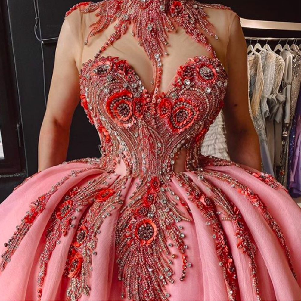Elegant Designer Tapeta Silk O-neck Ball Gown - FashionRazor | Gowns, Ball  gowns, Fancy wedding dresses