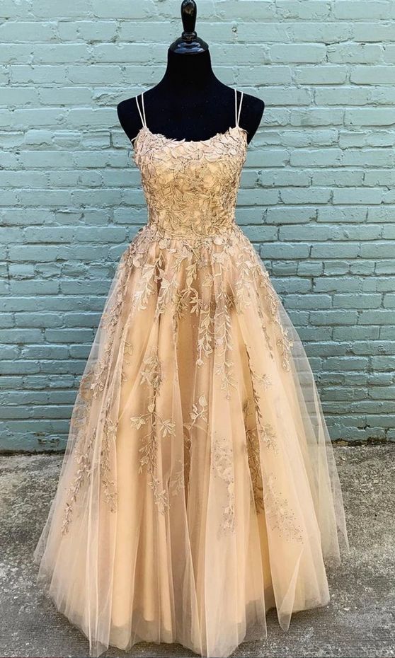 Lace Prom Dress, Champagne Prom Dresses, A Line Prom Dresses, Lace Evening Dresses, Formal Dresses, Arabic Party Dresses, Party Dress, Sexy