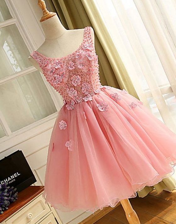 Short Prom Dresses, Lace Prom Dress, Mini Cocktail Dresses, Pink Evening Dress, Pink Prom Dress, Short Evening Dress, Short Prom Dress, Elegant